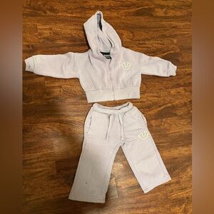 Kids True Religion Lavender Hoodie and Pants Set